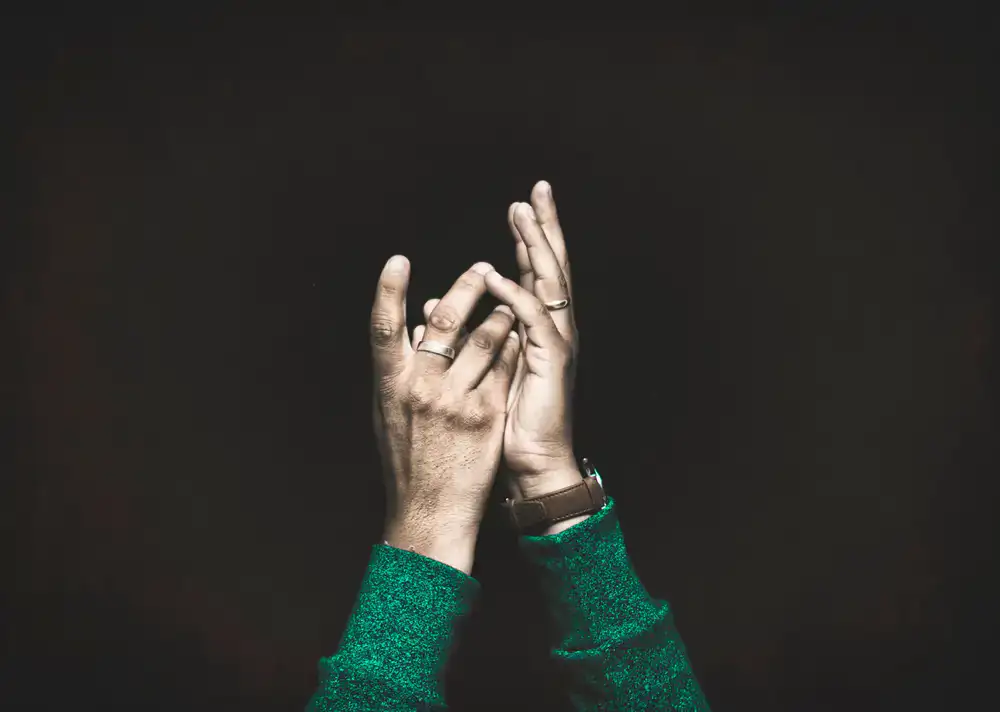 Portrait of Diego clapping rhythms